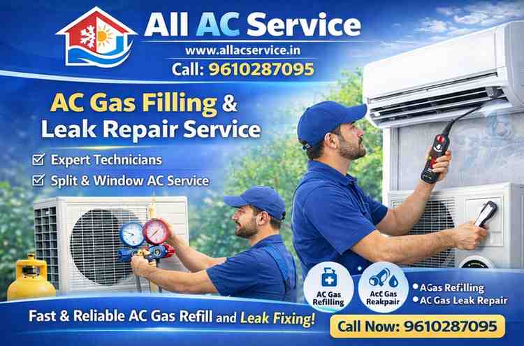 AC Gas Filling & Leak Repair Service​